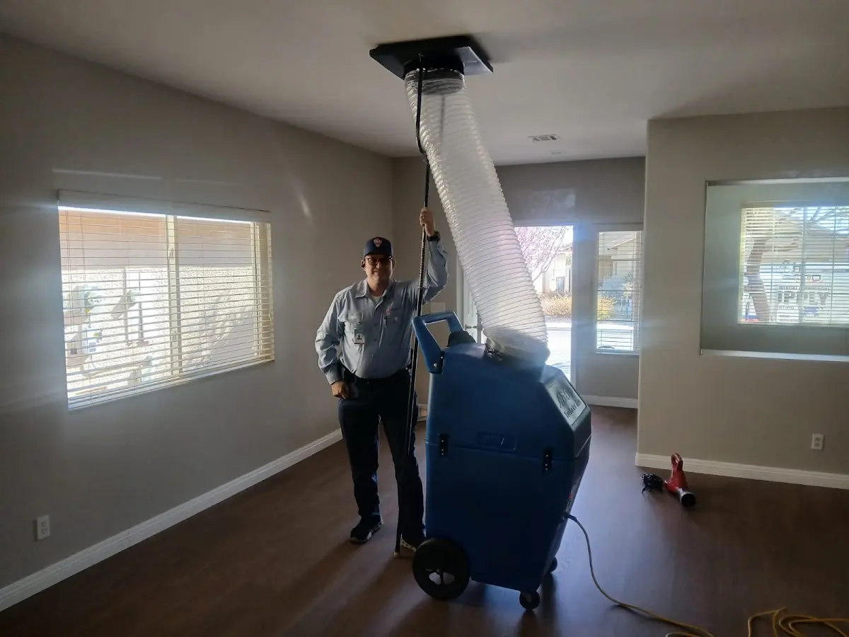 Professional Dryer Vent Cleaning work inside a Linton Hall home